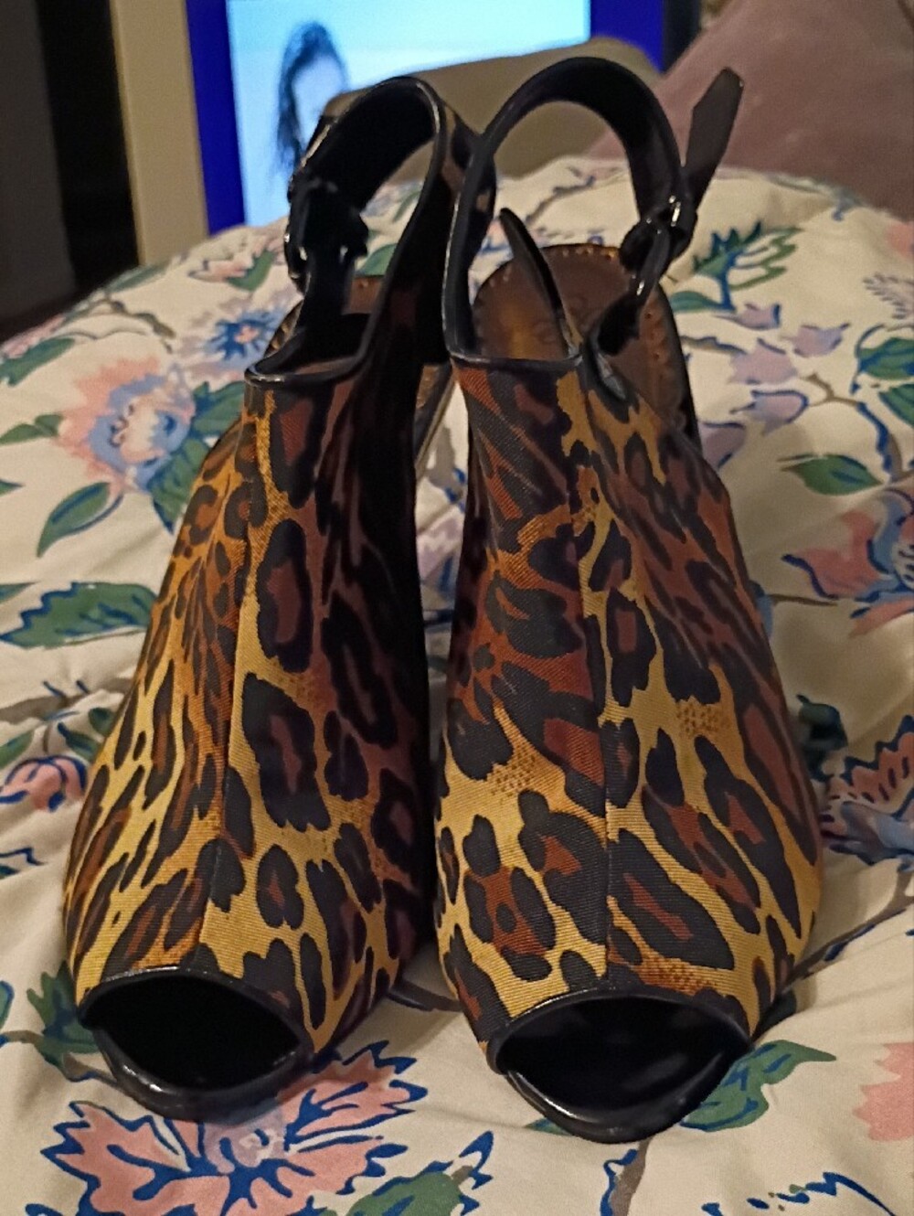Leopard Print Slingback Heels - Women - Picture 2 of 3